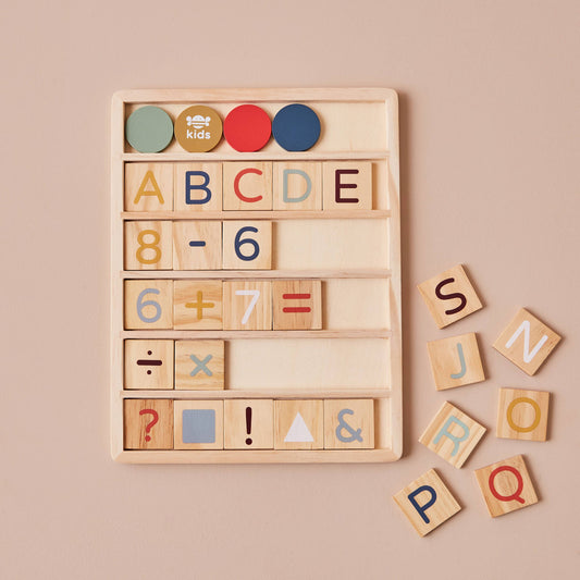 Wooden Alphabet Learn & Play Puzzle