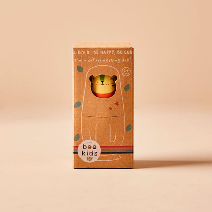 Safari Animal Wooden Nesting Dolls