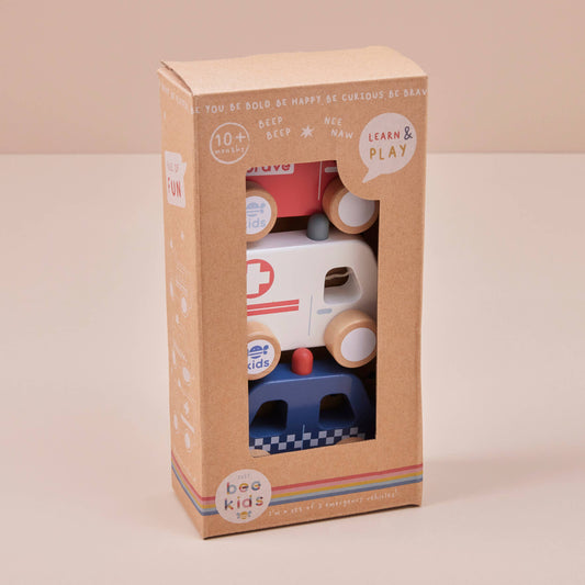 Wooden Emergency Vehicle Toys