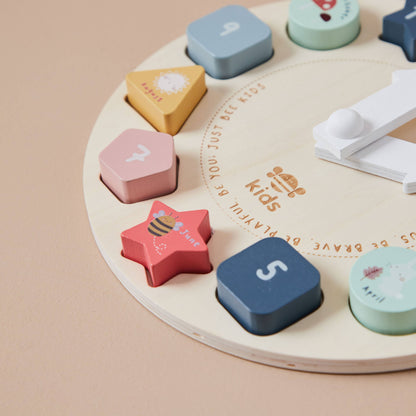 Wooden Puzzle Clock