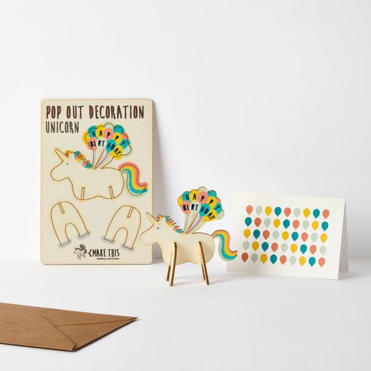 Pop Out Happy Birthday Unicorn Card