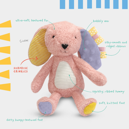 Sensory Snuggables Small Plush Rabbit
