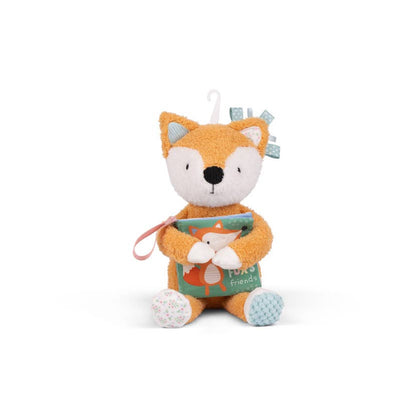Sensory Snuggables Medium Plush Fox with Cloth Book