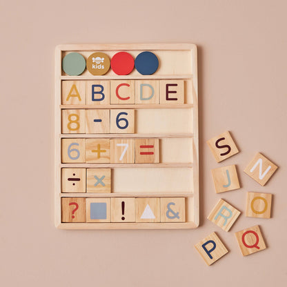 Wooden Alphabet Learn & Play Puzzle