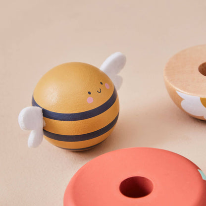 Wooden Bee Stacking Toy