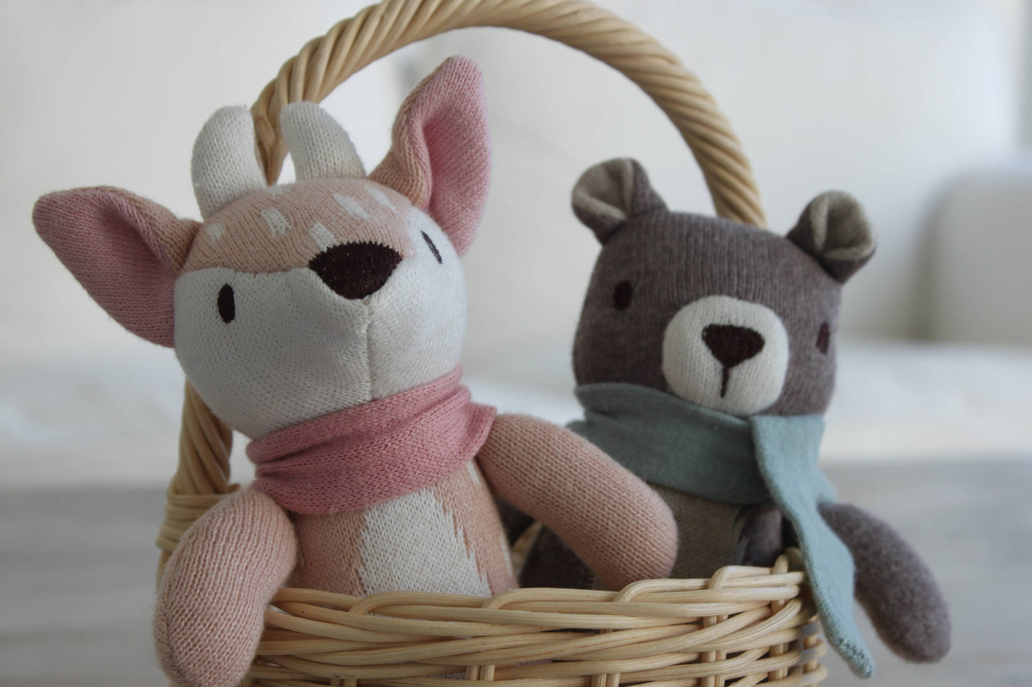 Fearne Deer Cuddly Knitted Soft Toy