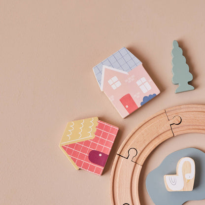 Wooden Kids Train Set