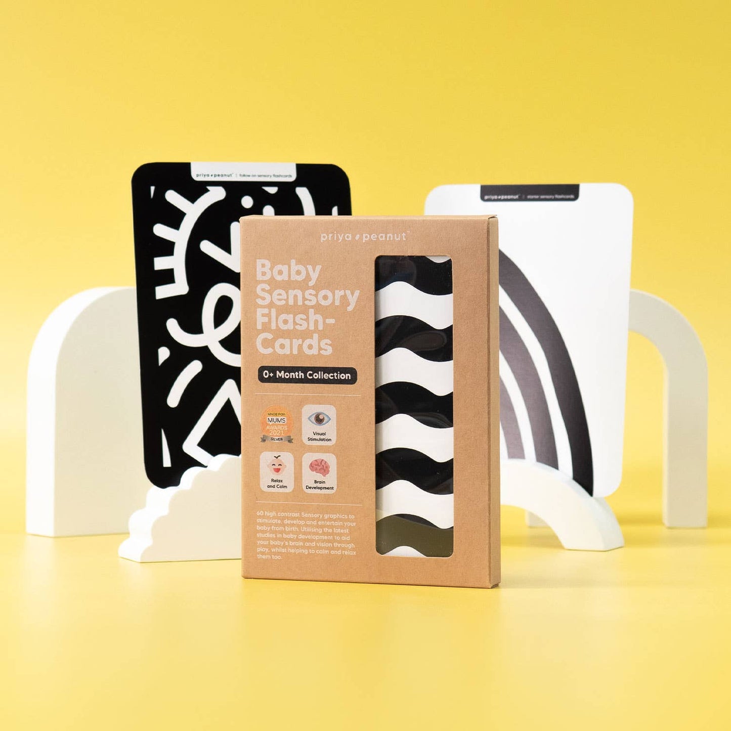 Newborn Sensory Cards (0+ Months Old) - Award-Winning Baby Toy