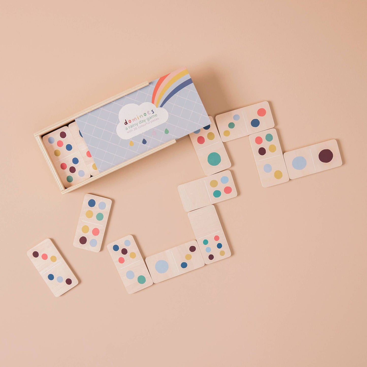 Children's Wooden Domino Game