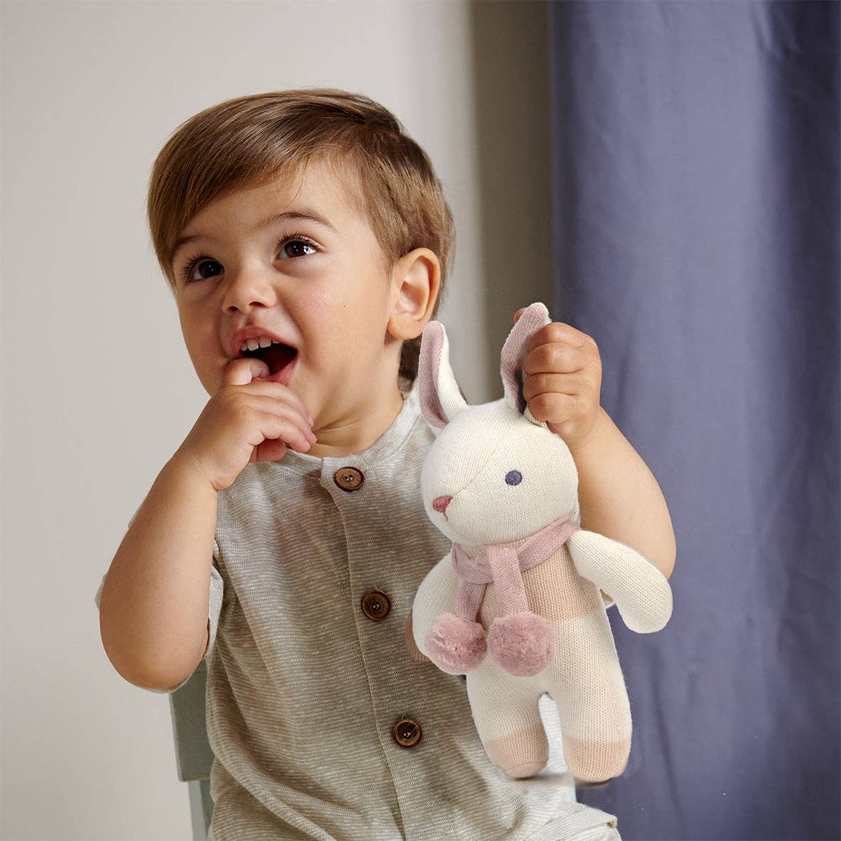Cream Bunny Organic Toy Set