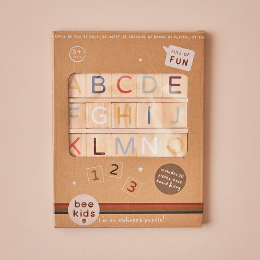 Wooden Alphabet Learn & Play Puzzle