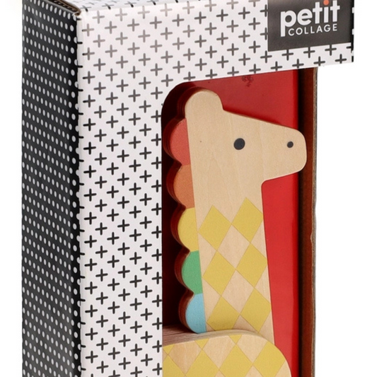 On-the-Go Giraffe Wooden Pull Toy
