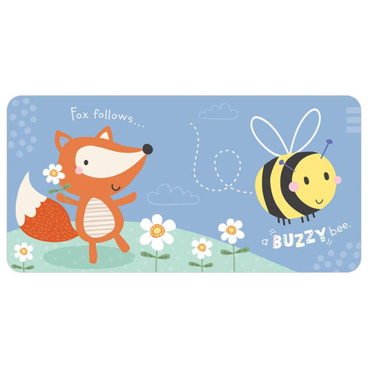Sensory Snuggables Medium Plush Fox with Cloth Book