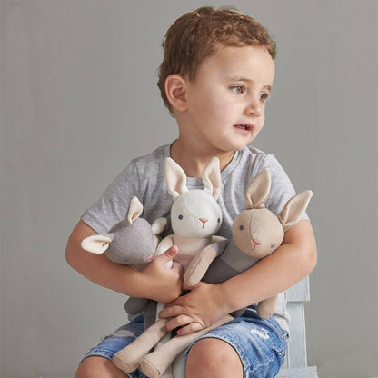 Cream Bunny Organic Toy Set