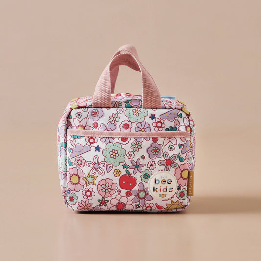 Insulated Lunch Bag - Retro Floral Print