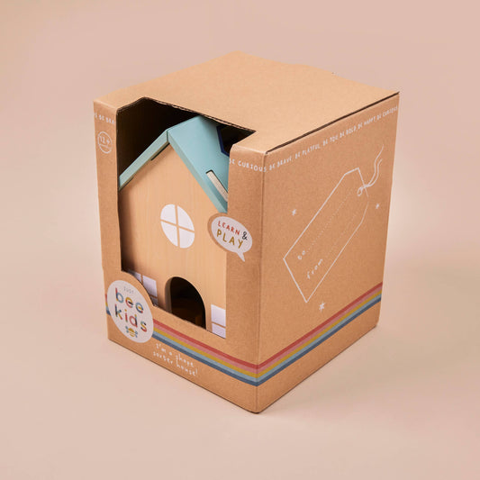 Wooden Shape Sorter House Toy