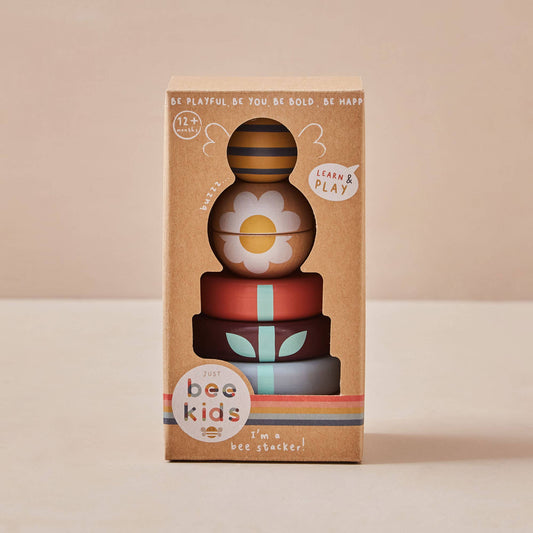 Wooden Bee Stacking Toy