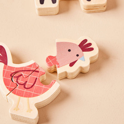 Set of Wooden Farm Animal Puzzles