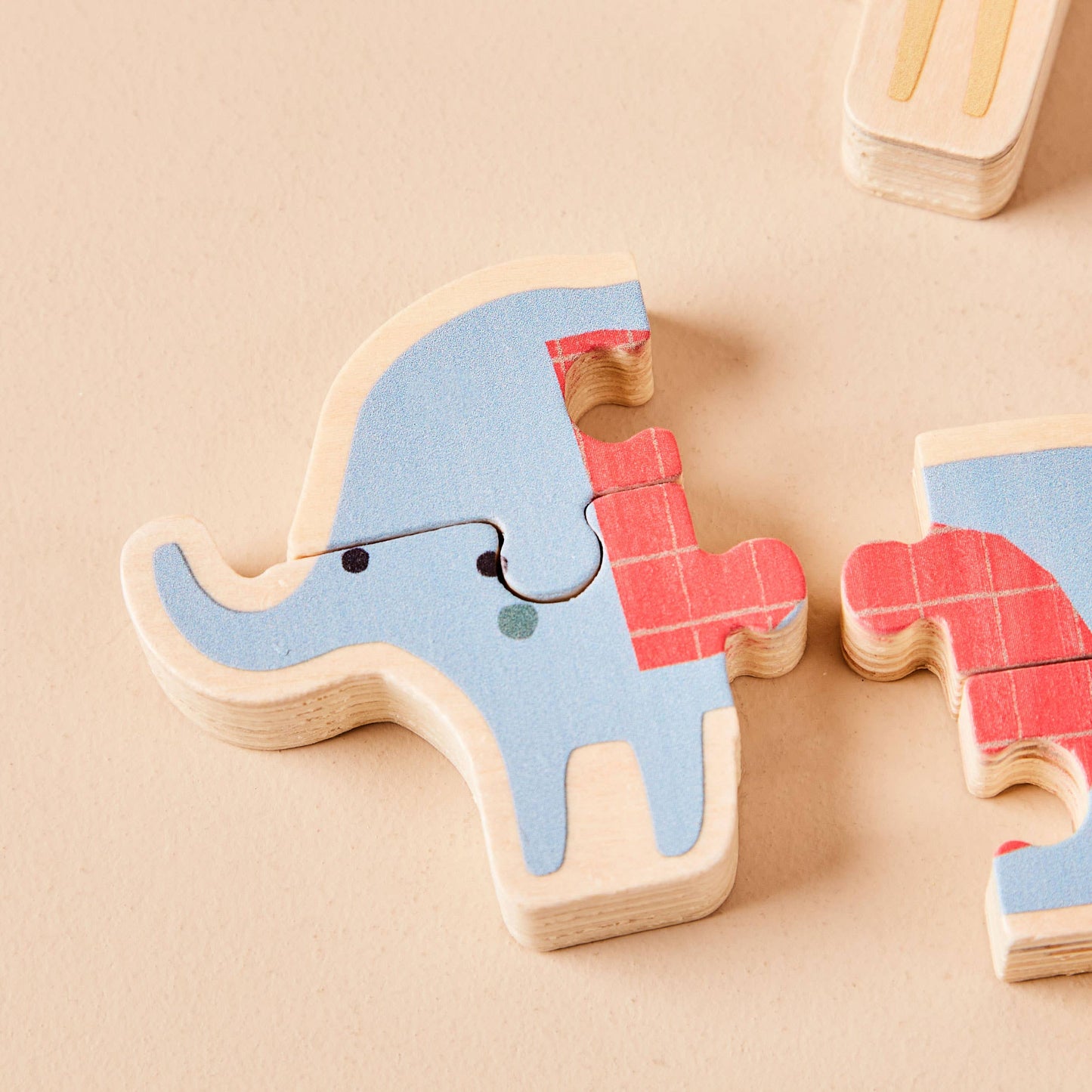 Set of Wooden Safari Puzzles